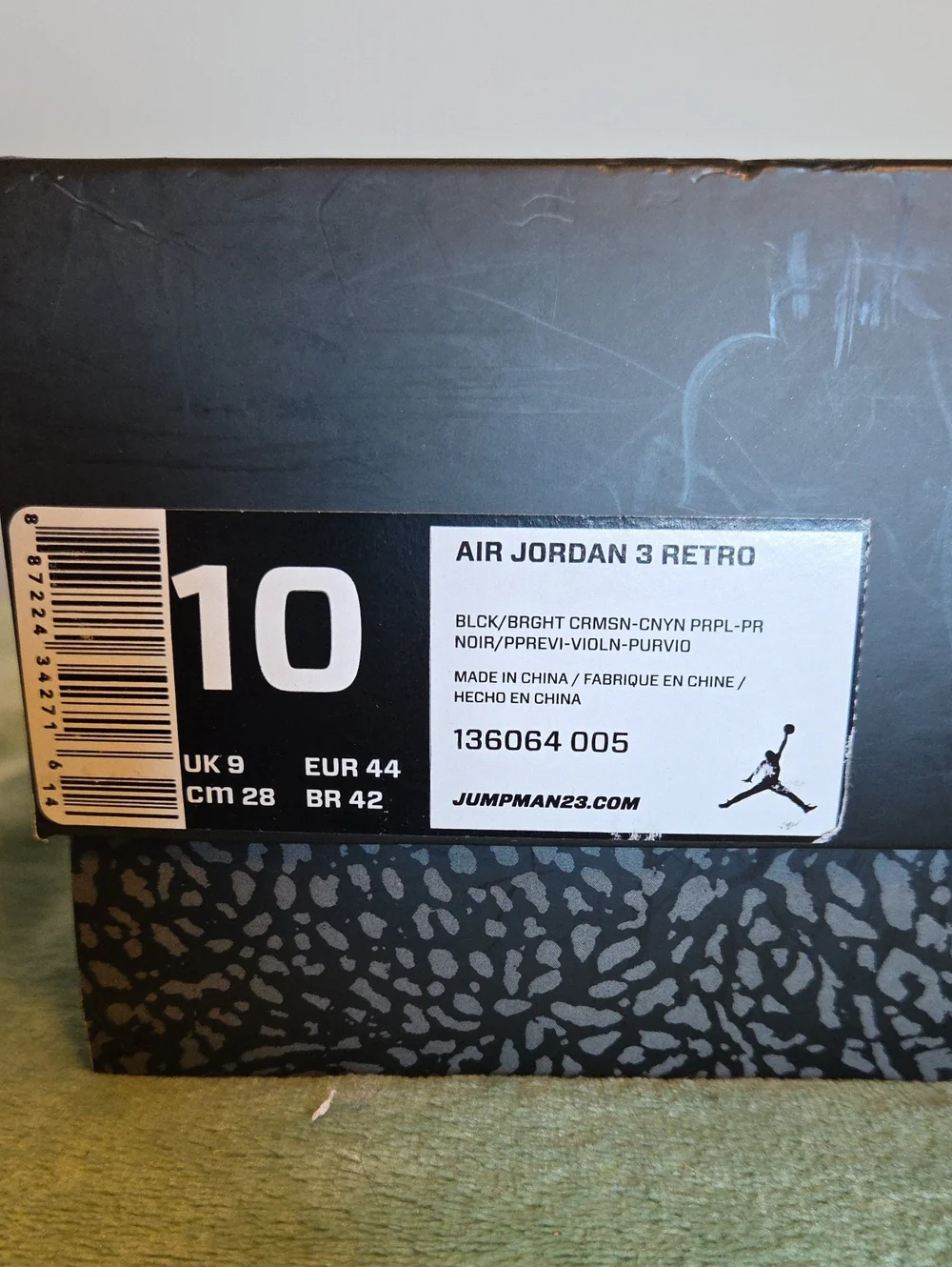 NIKE Air Jordan 3 Retro Crimson